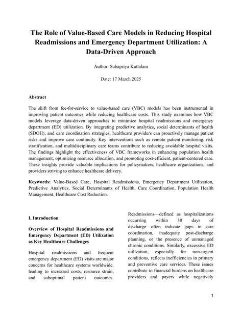 Predictive Analytics for Hospital Readmissions: AI Prevention