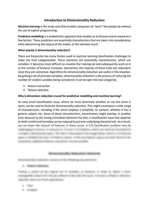 IntroductiontoDimensionalityReduction