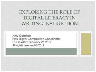 TheRoleofAEEinWritingInstruction